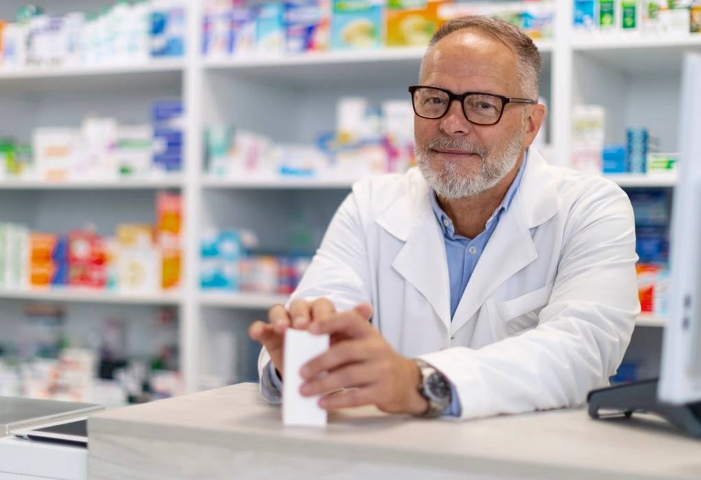 Pharmacist at work
